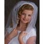 Girls Sterling Silver First Communion''Dancing Cross'' Heart Necklace