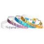Tvoip 4Pcs PU Leather Choker Necklace Gift for Women Holographic Choker Heart Metal Laser Collar Chocker Fashion Jewelry Colorful Leather
