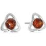 Amber Sterling Silver Celtic Jewelry Set