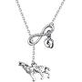 KEYCHIN Charm Little Wolf Necklace Mama Wolf Jewellery Animal Wolf Necklace Gifts for Women Girls Mothers Day Gift for Her