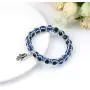 Caiyao Lucky Turkish Blue Eye Bead Leather Cord Pendant Necklace Bracelet Jewelry Set Handmade Evil Eye Hamsa Hand of Fatima Amulet Bracelet for Men Women Boy Girl Good Luck Protection Accessory