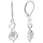 YL Dangle Drop Infinity Earrings 925 Sterling Silver Leverback Earrings 18K White Gold Jewelry for Women YL Dangle Drop Infinity Earrings 925 Sterling Silver Leverback Earrings 18K White Gold Jewelry for Women