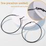 Statement Hoop Earrings for Women, 316L Stainless Steel Round/Star/Heart Big Hoop Earrings, Gift for Her (with Gift Box)