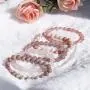 TOMAY 2021 New Natural Stone Semi Precious 0.3inch Valentines Day Gift Gorgeous Pink Healing Crystal Bracelet for Women Healing Stretch Beaded Adjustable Macrame Cure Yoga Girls TOMAY 2021 New Natural Stone Semi Precious 0.3inch Valentines Day Gift Gorgeous Pink Healing Crystal Bracelet for Women Healing Stretch Beaded Adjustable Macrame Cure Yoga Girls