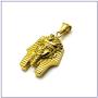 Fusamk Punk Rock Titanium Steel Pharaoh Pendant Necklace,22'' Link Chain