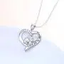 S925 Sterling Silver Lucky Elephant Love Heart Necklace for Women Daughter Girlfriend S925 Sterling Silver Lucky Elephant Love Heart Necklace for Women Daughter Girlfriend