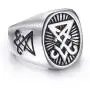 Elfasio Sigil of Lucifer Rings for Men Satanic Satan Demon Devil Symbol Stainless Steel Ring Vintage Jewelry Elfasio Sigil of Lucifer Rings for Men Satanic Satan Demon Devil Symbol Stainless Steel Ring Vintage Jewelry