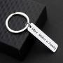 KUIYAI Adoption Keychain Love Makes A Family Keyring Step Parent Keychain Father Mother Child Gift