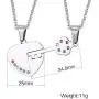 HUANIAN Stainless Steel Key to Heart Rainbow Crystal Couple Pendant Necklace for Gay & Lesbian Pride Promise HUANIAN Stainless Steel Key to Heart Rainbow Crystal Couple Pendant Necklace for Gay & Lesbian Pride Promise