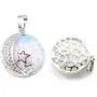 Jovivi Natural Gemstones Moon and Star Healing Crystal Chakra Pendant Necklace with 21.5in Stainless Steel Chain Jovivi Natural Gemstones Moon and Star Healing Crystal Chakra Pendant Necklace with 21.5in Stainless Steel Chain