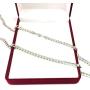 14k White Solid Gold Miami Cuban Link Chain Necklace, Width 5.8mm