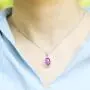 MOJO JEWELRY Handmade Made Mood Stone Mood Pendant Sterling Silver Plated Mood Necklace with Stainless Steel Chain 16''+2'', MJ20NK-05 MOJO JEWELRY Handmade Made Mood Stone Mood Pendant Sterling Silver Plated Mood Necklace with Stainless Steel Chain 16''+2'', MJ20NK-05