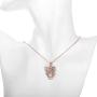IrbingNii Women Jewelry Sets Jewelry for Women 14k Rose Gold Pendant Necklace Earrings Necklace Ear Studs Jewelry Sets for Women