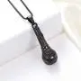 zeqingjw Cremation Jewelry Microphone Urn Pendant Necklace with Note Stainless Steel Keepsake Memorial Ash Jewelry zeqingjw Cremation Jewelry Microphone Urn Pendant Necklace with Note Stainless Steel Keepsake Memorial Ash Jewelry