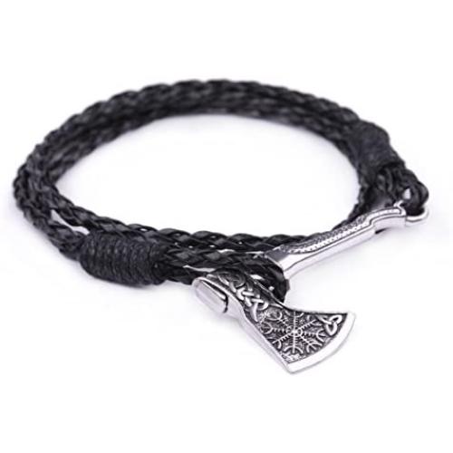fishhook Wicca Norse Viking Celtic Knot Trinity Valknut Talisman Rune Axe Symbol Bracelet