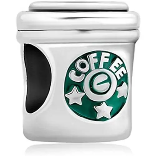 JewelryHouse Fashion Coffee Cup Bead Charms for Bracelets JewelryHouse Fashion Coffee Cup Bead Charms for Bracelets