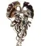 Silvertone Triceratops Skull Pendant on 18'' Chain Necklace Dinosaur Bones Silvertone Triceratops Skull Pendant on 18'' Chain Necklace Dinosaur Bones