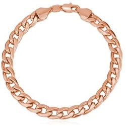 U7 Men Women Cuban Link Bracelet|Stainlss Steel 18K Gold Plated Diamond Cut 3mm 5mm 6mm 7mm 9mm 12mm Wide Miami Curb Chain Wrist Bracelet, Length 6.5'' 7.5'' 8.26'', with Gift Box