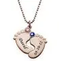 MyNameNecklace Custom Baby Feet Pendant Made with Swarovski Crystals-Personalized Made Jewelry MyNameNecklace Custom Baby Feet Pendant Made with Swarovski Crystals-Personalized Made Jewelry