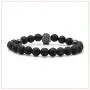Nsitbbuery Fashion Crystal Eye Skull Bracelet 8MM Lava Rock Bead Bracelet Nsitbbuery Fashion Crystal Eye Skull Bracelet 8MM Lava Rock Bead Bracelet