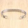 MEMGIFT Inspirational Bracelets for Women Encouragement Motivational Stainless Steel Cuff Bangle Christmas Birthday Gifts for Her Engraved Secret Message Mantra Jewelry