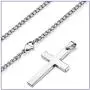 Fusamk Fashion Titanium Steel Prayer Cross Pendant Necklace,24'' Box Chain Fusamk Fashion Titanium Steel Prayer Cross Pendant Necklace,24'' Box Chain