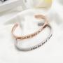 MAOFAED I can do Hard Things Cuff Bracelet Inspiration Jewelry Goddaughter Gifts