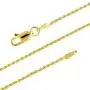 14kt Yellow Gold Plated Sterling Silver 1.1mm Diamond-Cut Rope Chain Necklace Solid Italian Nickel-Free, 14-36 Inch 14kt Yellow Gold Plated Sterling Silver 1.1mm Diamond-Cut Rope Chain Necklace Solid Italian Nickel-Free, 14-36 Inch