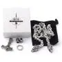 GUNGNEER Thors Hammer Pendant Viking Mjolnir Necklace for Men with Wolf Head Square Chain, 316L Stainless Steel Bonus 2 Rune Beads GUNGNEER Thors Hammer Pendant Viking Mjolnir Necklace for Men with Wolf Head Square Chain, 316L Stainless Steel Bonus 2 Rune Beads