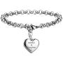 SANNYRA Mother Daughter Bracelets Stainless Steel Heart Charm Bracelet for Women Birthday Gifts for her