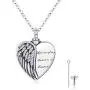 Angel Wing Urn Necklace for Ashes 925 Sterling Silver Personalized Heart Urn Necklaces for Ashes Keepsake Necklace for Ashes Guardian Angel Promise Necklace for Women Girls Cremation Jewelry Gifts Angel Wing Urn Necklace for Ashes 925 Sterling Silver Personalized Heart Urn Necklaces for Ashes Keepsake Necklace for Ashes Guardian Angel Promise Necklace for Women Girls Cremation Jewelry Gifts