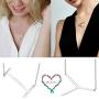 LOYALLOOK Large Sideways Initial Necklace for Women Big Letter Script Name Stainless Steel Pendant Letter Necklace