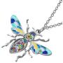 DUOWEI Enamel Honey Bee Necklace Charms Insect Bee Pendant Jewelry Gifts for Women Teen Girls Kids