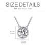 TOUPOP Crystal Lockets Necklace that Hold Pictures s925 Sterling Silver Engraved ''I Love You to The Moon and Back''Pendant with White Round Crystal Jewelry Gifts for Women Mom Teen Girls Birthday Mothers Day