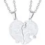 U7 Couples Necklace Stainless Steel Gold Color Custom Cat Yin Yang/Heart Puzzle BFF Friendship/Mother Daugther/His and Her Matching Set Necklaces for Men Women