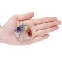 Blingsoul Tree of Life Pendant Necklace - Chakra Quartz Gemstones Silver Crystal Jewelry St. Patrick Day Gift for Women
