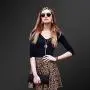 Yaomiao Leopard Print Jewelry Set Leopard Bracelet Faux Leather Dangle Earrings Long Tassel Pendant Necklace Headband Head Wrap Yaomiao Leopard Print Jewelry Set Leopard Bracelet Faux Leather Dangle Earrings Long Tassel Pendant Necklace Headband Head Wrap