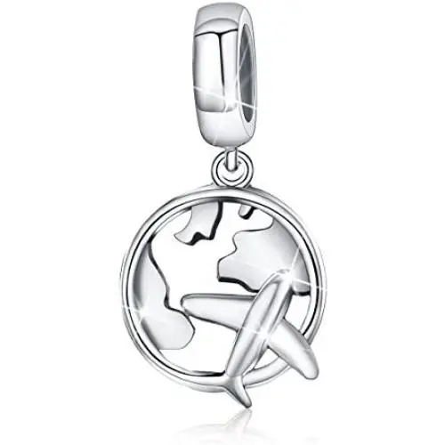 BAMOER 925 Sterling Silver Feathers Angel Wing Heart Shape Charm Bead Fit Bracelet Necklace BAMOER 925 Sterling Silver Feathers Angel Wing Heart Shape Charm Bead Fit Bracelet Necklace