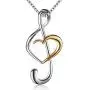 BGTY Musical Note Pendant Necklace for Women BGTY Musical Note Pendant Necklace for Women