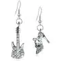 DAMLENG Unique Chic Charm Shine Sparkly Crystal Glass Shoes Guitar Dangle Drop Earrings for Women Girls Fashion Statement Jewelry Gifts DAMLENG Unique Chic Charm Shine Sparkly Crystal Glass Shoes Guitar Dangle Drop Earrings for Women Girls Fashion Statement Jewelry Gifts