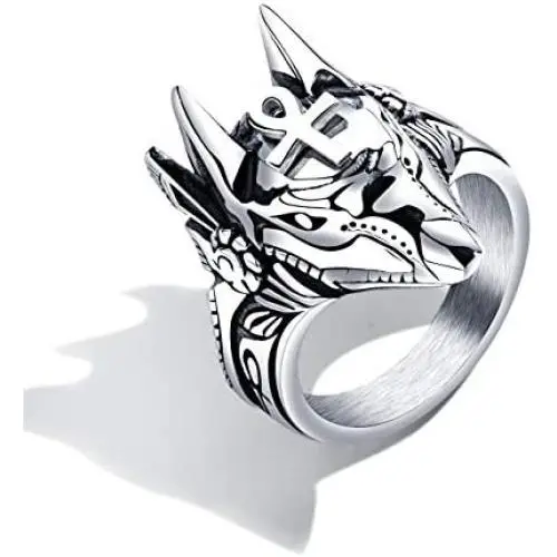 Vanski Mens Stainless Steel Egyptian God Anubis Ring Vintage Gold Plated Ankh Cross Ring Jewelry Vanski Mens Stainless Steel Egyptian God Anubis Ring Vintage Gold Plated Ankh Cross Ring Jewelry