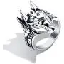 Vanski Mens Stainless Steel Egyptian God Anubis Ring Vintage Gold Plated Ankh Cross Ring Jewelry Vanski Mens Stainless Steel Egyptian God Anubis Ring Vintage Gold Plated Ankh Cross Ring Jewelry