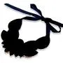 HAHA&TOTO Bohemian Crystal Fabrics Handmade Torques Necklace for Women Gilrs Wedding Party Fashion Statement Crystal Necklace Collar Choker Pendant Jewelry