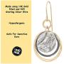 Graduated Circles 925 Sterling Silver and 14k Gold Filled Multi Hoops Dangle Earrings