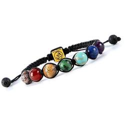 Chakra Bead Bracelets for Women - 8mm 7 Chakra Healing Bracelet with Real Stones Anxiety Meditation Yoga Gemstone Jewelry