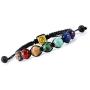 Chakra Bead Bracelets for Women - 8mm 7 Chakra Healing Bracelet with Real Stones Anxiety Meditation Yoga Gemstone Jewelry