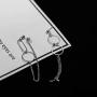 Asymmetric Korean Circle Geometric Chain Drop Earrings White Gold Plated Punk Style Street Fashion Cool Neutral Chain Hip-hop Hoop Earrings Lover Jewelry for Women Men