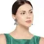 Aheli Beautiful Indian Oxidized Jhumki Earrings Set Bollywood Ethnic Wedding Wear Fashion Jewelry for Women Girls Aheli Beautiful Indian Oxidized Jhumki Earrings Set Bollywood Ethnic Wedding Wear Fashion Jewelry for Women Girls