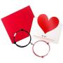 Leather Made Magnetic Couples Bracelets - Sweet Heart, Leather, Mutual Attraction Bracelets for Boyfriend Girlfriend Men Women Long Distance Him and Her