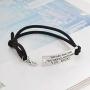 Luvalti “You Are Amazing You Can Do Anything You Rock” Pendant Leather Bracelet - Motivational Jewelry Gift